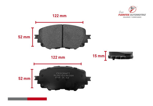 Jgo Balatas Delanteras Fiat 124 Spider Abarth 1.4 2017-2020 Foto 4