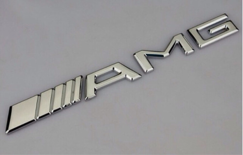 Emblema Mercedes Benz Amg Cromo Clase C E Glk Slk Foto 3
