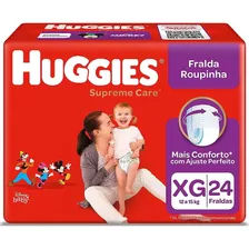 Fralda Huggies Supreme Care Roupinha Xg C/24un