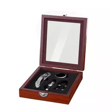 Kit Sacacorchos De Vino Accesorios Acero 4 Piezas - Box