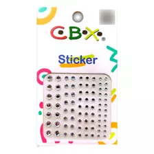 Plancha De Sticker Cbx Strass Autoadhesivo Maquillaje Art411