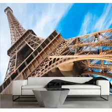 Papel De Parede Adesivo Torre Eiffel Cidade Paris Gg346