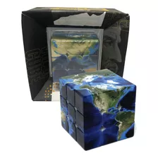 Cubo Mágico 3x3x3 Profissional Personalizado Planeta Terra