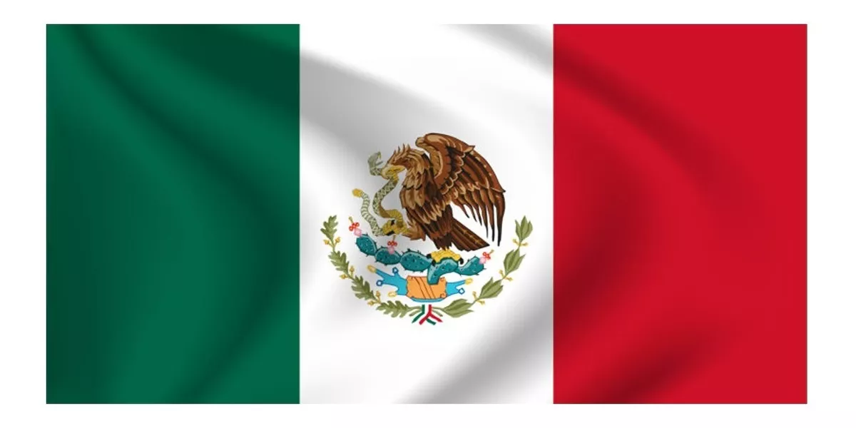 Bandera De México 1.50x90cm Exterior Grande