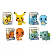 Pack X 4 Muñecos Funko Colección Pokémon Pikachu Charmander 