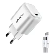 Cargador Foneng Eu40 Usb C/usb C Samsung 25w Dimm Color Blanco