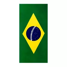 Toalha De Praia Aveludada Brasil Dohler 76cmx1,52m