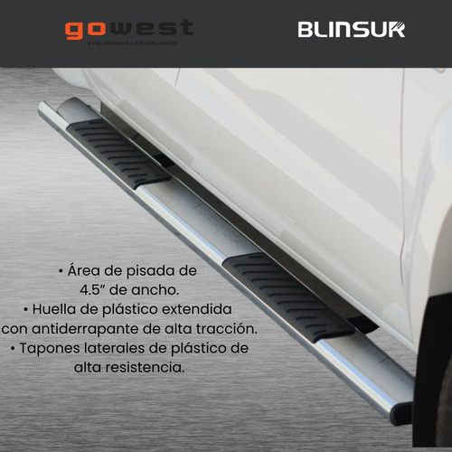 Estribos Serie 100 Inoxidables Mitsubishi L200 2016 - 2023 Foto 3