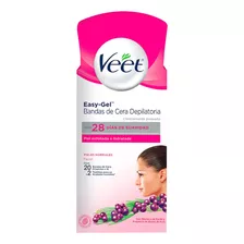 Bandas Depilatorias Faciales Veet Piel Normal Sensible 20 Pz