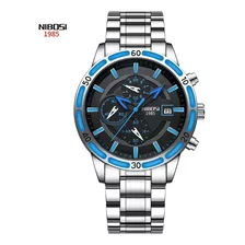 Reloj Luminoso Con Calendario De Moda De Cuarzo Para Hombre