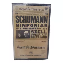 Cassette De Música Schumann Sinfonias Nº1 Primavera & 4