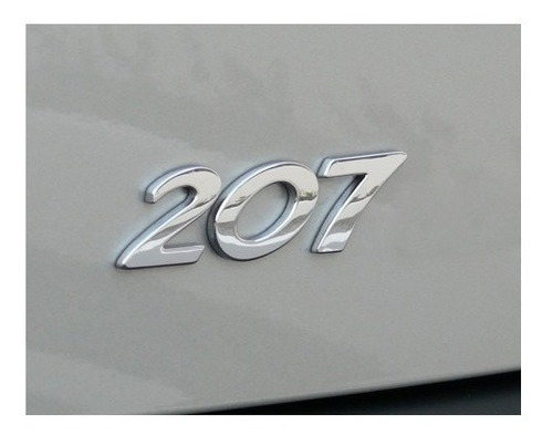 Emblema Logo Insiga Para Peugeot 207 Numeros Con Adhesivo Foto 4