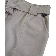 Calça Pantalona Feminina Biamar Com Cinto Removível