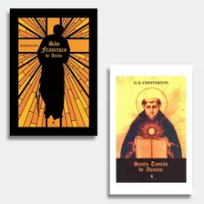  Kit - São Francisco De Assis + Santo Tomás De Aquino - G. K. Chesterton ( 2 Livros )