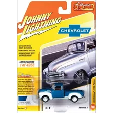 Johnny Lightning 1:64 1950 Chevy 3100 Pickup Azul Camioneta 