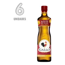Kit 6 Azeite De Oliva Gallo Tipo Único Português Vidro 500ml
