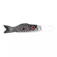 2x 100cm Bandera De Koi Japonés Manga Peces Streamer Negro