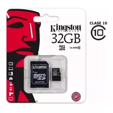 Memoria Micro Sd Kingston 32gb Clase 10 80mb