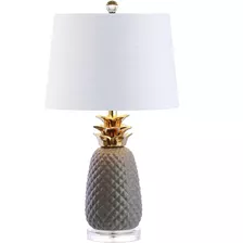 Lámpara Mesa Cerámica Led Moderna Piña Buro Decorativa Lujo