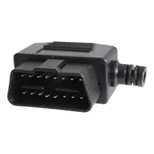 Conector Obd2 Macho 16 Pinos 12/24v Capa 90° E Bucha