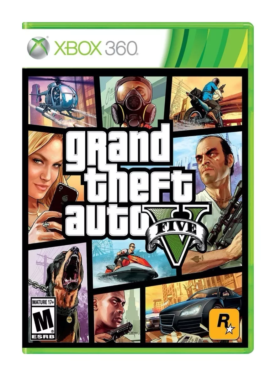 Grand Theft Auto V Standard Edition Rockstar Games Xbox 360 Físico