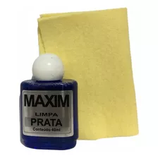 Kit Limpa Prata Maxim + 3 Flanelas Mágicas Limpa Joias + Nf