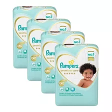 Kit 4 Pacotes Fraldas Pampers Premium Care Xxg 96 unidades