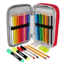 Faber Castell 24 Colores Estuche 34 Piezas Escuela Dibujo Color Set Escolar