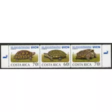 Costa Rica Serie X 3 Sellos Mint Tortugas Continentales 1998