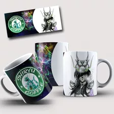 2 Caneca Personalizada Cavaleiro Zodíaco Shiryu Dragão Fanar