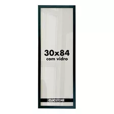 Moldura Quebra Cabeça 30x84 Quadro Vidro Parede Corredor