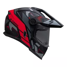 Capacete Moto Bieffe B-trail Conquest Com Óculos Interno