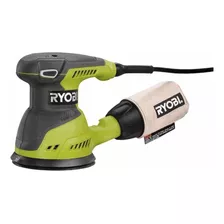 Lijadora Orbital Ryobi 2.6 Amp. 5 Pulgadas Color Verde Frecuencia 320w