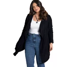 Cardigan Casaco Jaqueta Plus Size Grande Gordinha Tricot 