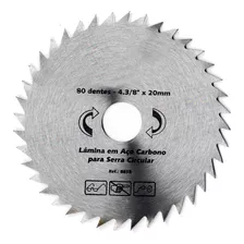 Serra Circular 4.3/8 Pol Hss P/ Madeira 80 Dentes Brasfort