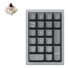 Teclado Mecánico Pad Numérico Color Gris Keychron Q0 Programable Custom Qmk Via Aluminio Rgb Brown Switch Hotswappable Gamer Coder Pc Mac