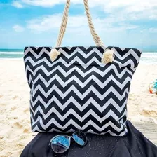 Sacola De Praia Bolsa Feminina Grande Forrada Resistente