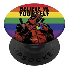 Marvel Deadpool Pride Believe In Yourself Rainbow Popsocket