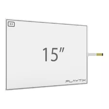 Kit Sistema Touch Screen Resistivo 15 Usb 4 Vias 4:3 Playtix