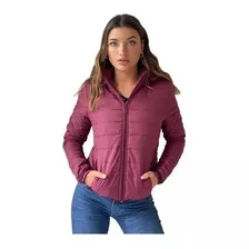 Campera Mujer Capucha Ultraliviana Simil Pluma Storm Control