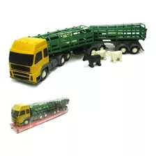 Carreta Scânia R450 Bi-trem Graneleiro Mdf Miniatura Chumbo