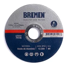 Disco Corte Amoladora Metal Bremen 115 X 1 Mm Caja 25u 7416 Color No Aplica