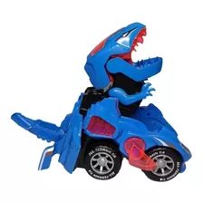 Brinquedo Carro Que Transforma Em Dinossauro Com Luzes Sons 