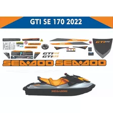 Kit Adesivo Seadoo Gti 170 2020 Laranja