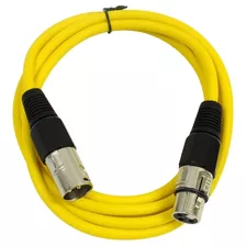 Cable Xlr Macho A Hembra, 6 Pies/de Audio/amarillo