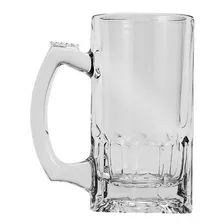 Tarro Para Cerveza Clásica De Cristal 1 Litro 6pzs - Crisa Color Transparente