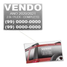 O Par Placa Adesivo Vende-se Vendo Veículo Premium Quality