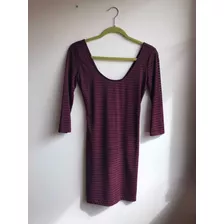 Vestido Vino Tinto Talla S Forever 21