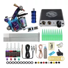 Kit Completo Para Tatuaje Máquina De Bobinas Con Accesorios