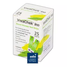 Vivachek Ino X 25 Tiras Glucosa En Sangre 